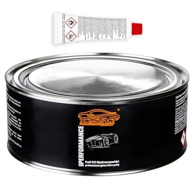 Abbildung von TRISTARcolor 1 KG Glasfaserspachtel Polyesterspachtel Füllspachtel Feinspachtel &amp; Härter 2K