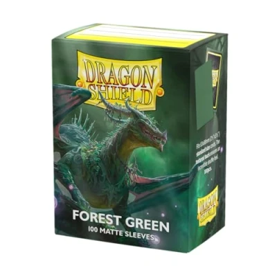 Abbildung von Dragon Shield Standard size Matte Sleeves Forest Green (100 Sleeves) AT 11056