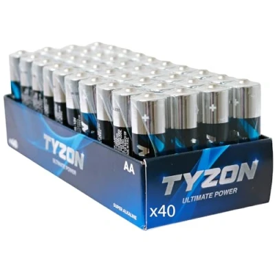 Abbildung von Tyzon® AA Alkalibatterien, 40 Stück Langlebig &amp; Leistungsstark, Ideal für Haushalts und Elektronikgeräte