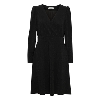 Abbildung von ICHI Nelly DR2 Jerseykleid, Damen, Größe: Small, Black