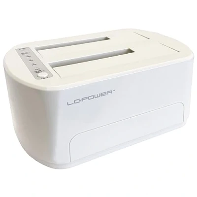 Abbildung von LC Power Dockingstation USB 3.2 2,5&quot;/3,5&quot; SATA/SSD (White)