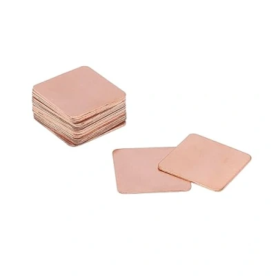 Abbildung von Pxyelec Heatsink Copper Pad Thermal Shim Plate Cooler for Cooling IC Chipset GPU CPU Size 20x20x0.5mm 20pcs