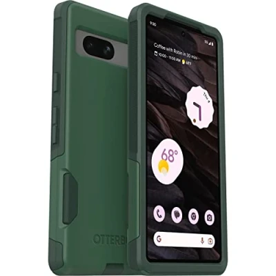 Abbildung von OtterBox Trees Company Schutzhülle für Google Pixel 7A Commuter Series, schlank und robust, taschenfreundlich, mit Port Schutz, Grün