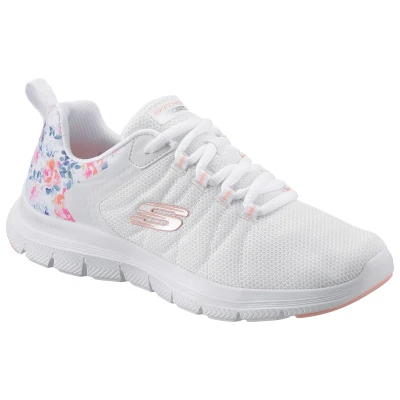 Abbildung von Skechers Sneaker &quot;FLEX APPEAL 4.0 LET IT BLOSSOM&quot;, mit Blumenprint an der Ferse, Freizeitschuh, Halbschuh, Schnürschuh