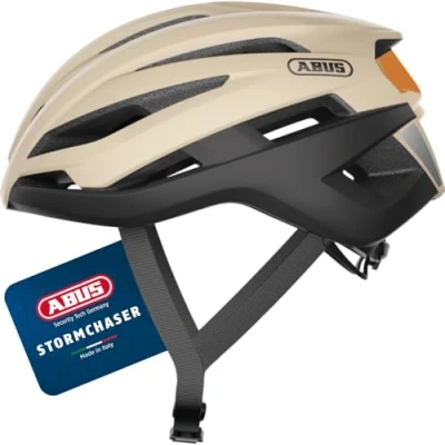 Abbildung von ABUS 88475 Fahrradhelm, Beige (Beige Black), S (51 55 cm)