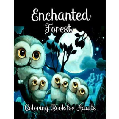 Abbildung von Enchanted Forest Coloring Book for Adults: Simple And Easy Adults