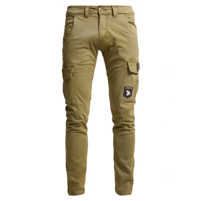 Abbildung von Alpha Industries Petrol Patch Cargohose, Herren, Größe: 32, Oliv