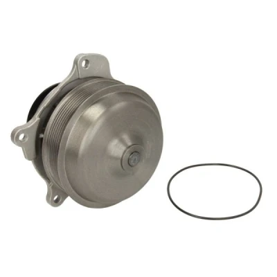 Abbildung von THERMOTEC WP DF124 Wasserpumpe 8 Aluminium mit Riemenscheibe Dichtung mechanisch Kunststoff