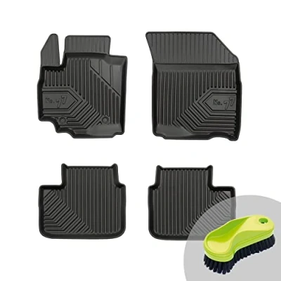 Abbildung von FROGUM No.77 Gummimatten Ganzjahresset von Auto Fußmatten Autofussmatten für Suzuki SX4 2006 2013 Langlebiges TPE Material