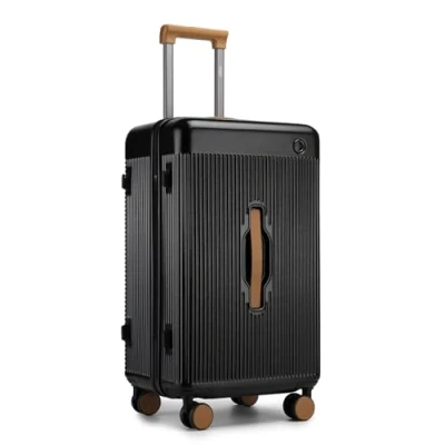 Abbildung von KONO Hartschale Koffer Trolley ABS+PC Reisekoffer Mittelgroß Handgepäck 66.8 Liter TSA Schloß Rollkoffer 66.5x40x30 mit 4 Spinnerräder Teleskopgriff Suitcase