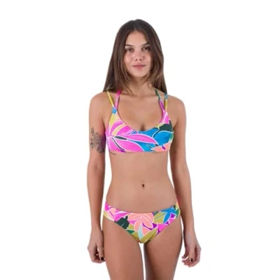 Abbildung von Hurley Damen Max Insel Pull On Top Bikinioberteil, Isla Multi, M