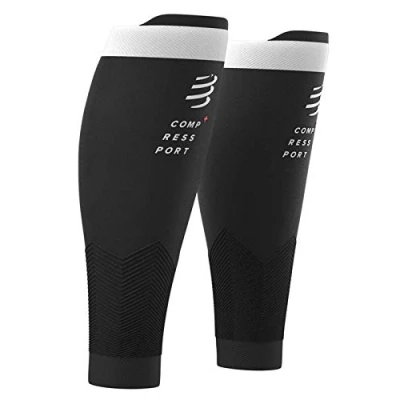 Abbildung von COMPRESSPORT Kompressions Wadenbandage R2V2 Muskelschutz, Leistung und Erholung für Sport Ultraleicht Antistatig Laufen, Radfahren, Trail Triathlon