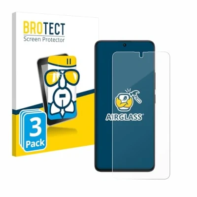 Abbildung von BROTECT Schutzglas für Xiaomi Redmi Note 13 Pro 5G (3 Stück) Schutzfolie Panzer Folie Glas [Extrem Kratzfest 9H, Anti Fingerprint, U