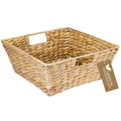 Abbildung von HMF Aufbewahrungskorb nachhaltiger Präsentkorb, Geschenkkorb leer (1 St), geflochten aus Wasserhyazinthe, 30 x 12 cm