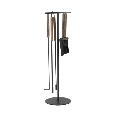 Abbildung von blomus Kamingarnitur Ashi Kaminbesteck Braun, (Set, 5 St), magnetisch