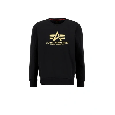 Abbildung von Alpha Industries Carbon Sweatshirt, Herren, Größe: Small, Black gold