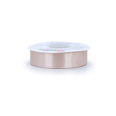 Abbildung von Satinband 18mm x 25m Rolle FARBAUSWAHL in 3/6/12/18/25/38/50/75/100mm farbecht &amp; waschbar Schleifenband für Hochzeit Geschenkband zum Verpacken Dekorieren Basteln Sand Beige 835