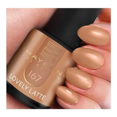 Abbildung von SHAYENNE UV Gel Nagellack 167 Lovely Latte Braun 15 ml Langanhaltend, Kratzfest &amp; Hochglänzend Profi Qualität LED kompatibel Perfekt für Zuhause Studio Made in Germany