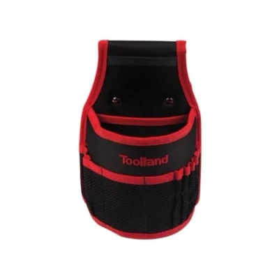 Abbildung von Toolland Nägel Gürteltasche, Nylon, mit Fächern und Schlaufen, Schwarz/Rot