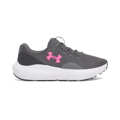 Abbildung von Under Armour Damen UA W Charged Surge 4 Laufschuhe, Castlerock/Anthracite/Aero Pink, 40 EU
