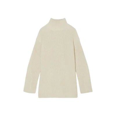 Abbildung von Marc O&#039;Polo Longsleeve Stand UP Collar Strickpullover, Damen, Größe: Medium, Stony sand