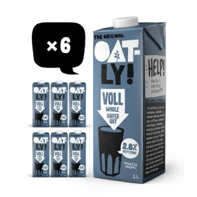 Abbildung von Oatly Haferdrink 2,8% Fett Packung mit 6 (6 x 1 Liter)