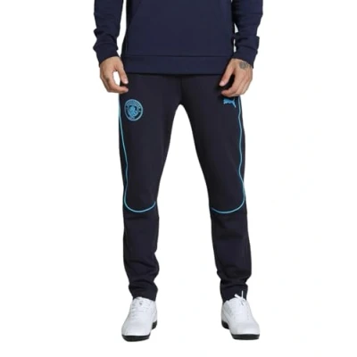 Abbildung von Puma Manchester CITY Casuals Pants Vereinsmannschaften, Herren, Größe: Medium, New navy/magic blue