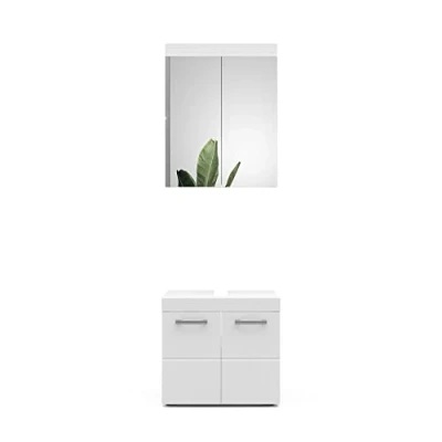Abbildung von Vicco Badmöbel Set Luna, Weiß, 2 Teile
