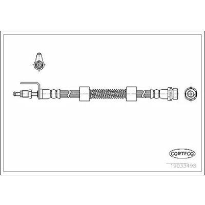 Abbildung von CORTECO 19033498 Bremsschläuche Vorderachse 368 FORD: Transit Connect Mk1 Kastenwagen, Tourneo