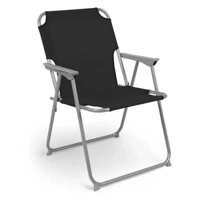 Abbildung von Spetebo Campingstuhl Oxford schwarz (einteilig, 1 St), Garten Camping Picknick Stuhl