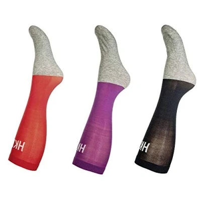 Abbildung von HKM Erwachsene Socken Microcotton Colour 3er Set1192 dunkelblau/lila/rot41/43 Hose, 1192 dunkelblau/lila/Rot, 41/43