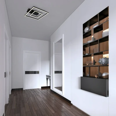Abbildung von BRILONER LED Deckenlampe Frame, Deckenleuchte mit warmweißer Lichtfarbe, 18W Lampe, Wohnzimmerlampe, Schlafzimmerlampe, 320x300x50 mm (LxBxH)