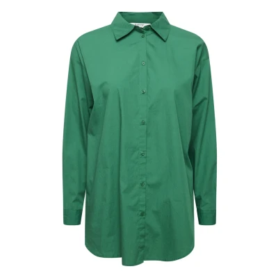 Abbildung von b.young Bygamze Hemdbluse, Damen, Größe: 34, Verdant green