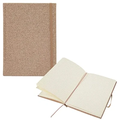 Abbildung von Idena Notizbuch 12256 Glitter, champagner, 14 x 20 cm, kariert, 100
