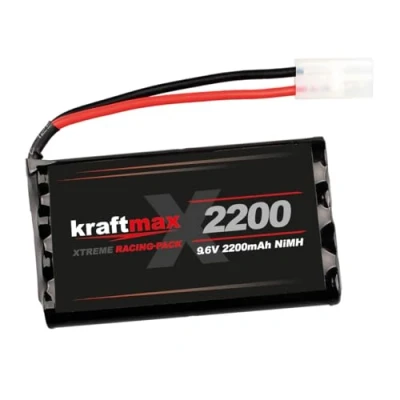 Abbildung von Kraftmax Akku Racing Pack mit Tamiya Stecker 9,6V / 2200mAh (min 2000 mAh) NiMH Akku/Hochleistungs RC Akkupack