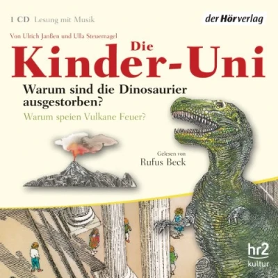 Abbildung von die Kinder Uni. Warum sind Dinosaurier ausgestorben? speien Vulkane Feuer?