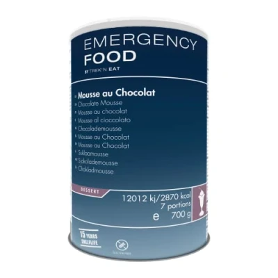 Abbildung von Katadyn Emergency Food Mousse au Chocolat, Notvorrat beim Campen, Trekking, etc. Stärkend und nährend. ALL NATURAL 1,2l Dose