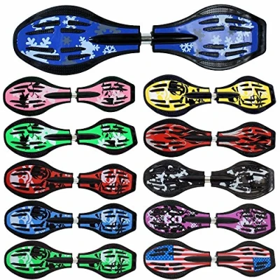 Abbildung von FunTomia Waveboard mit Mach1 ABEC 9 Kugellager, LED Rollen &amp; Tragetasche