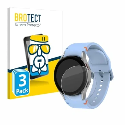 Abbildung von BROTECT Schutzglas für Samsung Galaxy Watch FE (3 Stück) Schutzfolie Panzer Folie Glas [Extrem Kratzfest 9H, Anti Fingerprint, Ultra Transparent]