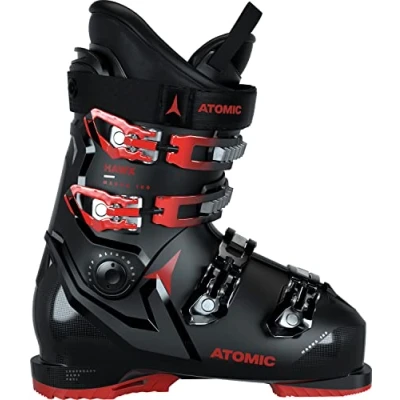 Abbildung von ATOMIC Hawx Magna 100 Skischuhe Größe 30/30.5 Alpin Skischuh für Erwachsene in Schwarz/Rot 102mm breite Passform Stabile Prolite Konstruktion Memory Fit präzisen Sitz