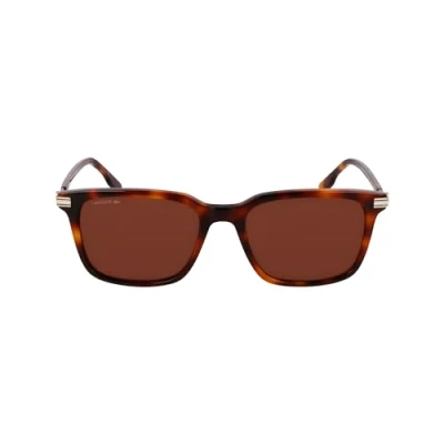 Abbildung von Lacoste Herren L6035S 214 Gläser SONNENBRILLEN Acetat Havanna Rund Normal