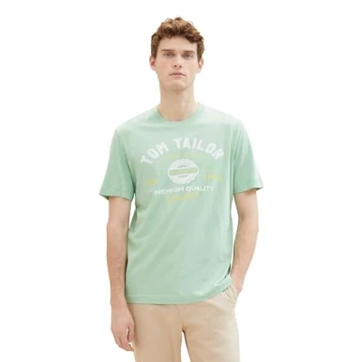Abbildung von TOM Tailor Tshirt print, Herren, Größe: Medium, Paradise mint