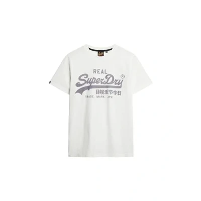 Abbildung von Superdry Vintage LOGO Tshirt print, Herren, Größe: XL, Ecru