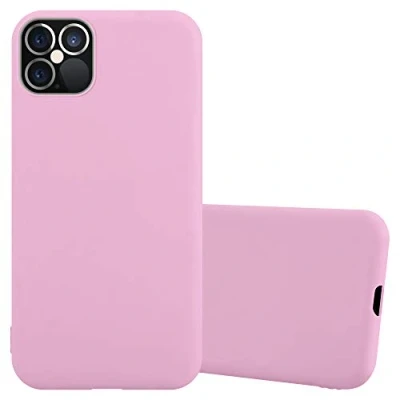 Abbildung von Cadorabo Hülle kompatibel mit Apple iPhone 12/12 PRO Schutzhülle TPU Silikon Case Candy Design Slim Kratzfest Weiche Gummi Rundumschutz für in Rosa