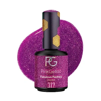 Abbildung von Pink Gellac UV Gel Nagellack 312 Fabulous Fuchsia 15 ml Lang Anhaltend Shellac Rosa Lack für Nägel in Salonqualität Made Holland