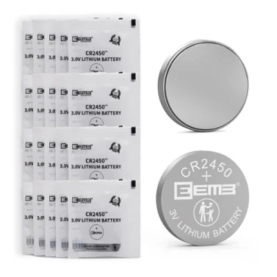 Abbildung von EEMB CR2450 3V Lithium Knopfzellen Batterien 20 Stück, für elektronische Kleingeräte Autoschlüssel, Fernbedienungen, Waagen, Not Rechargeable