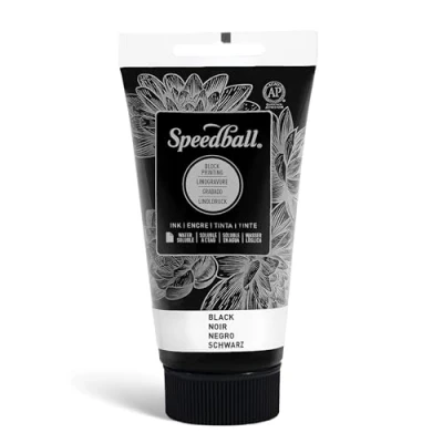 Abbildung von Speedball Water Soluble Block Printing Ink, Black, 2 1/2 Ounces 380663