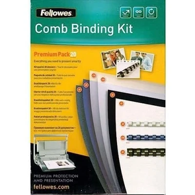 Abbildung von Fellowes Plastikbindung Premium Kit für 20 Dokumente