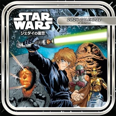 Abbildung von Star Wars Kalender 2024 (Anime Design) Ein Monat je Seite 30cm x Offizielles Lizenzprodukt