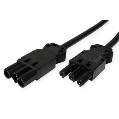 Abbildung von Bachmann 375.0053 Geräteverlängerung Schutzkontakt GST18 Kabel, schwarz, 5 Meter